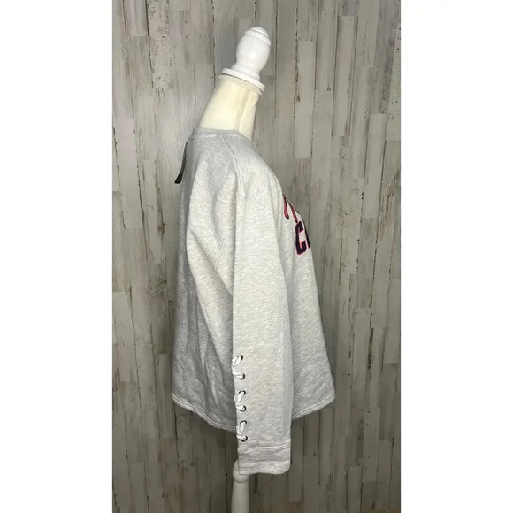 NWT Women's Large NHL Washington Capitals Long-Sleeve Sweatshirt Heather Gray - Picture 5 of 5